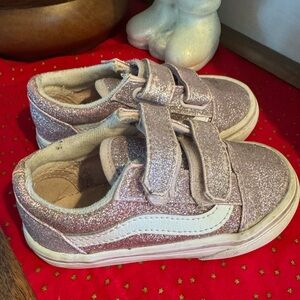 Toddler girl pink sparkle vans
